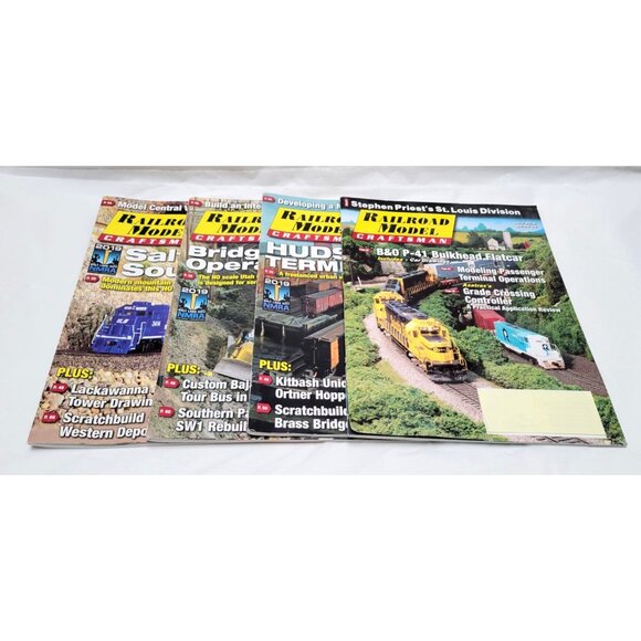 Railroad Model Craftsman Magazine Lot of 4 April 2019 Through July 2019 - Picture 1 of 7